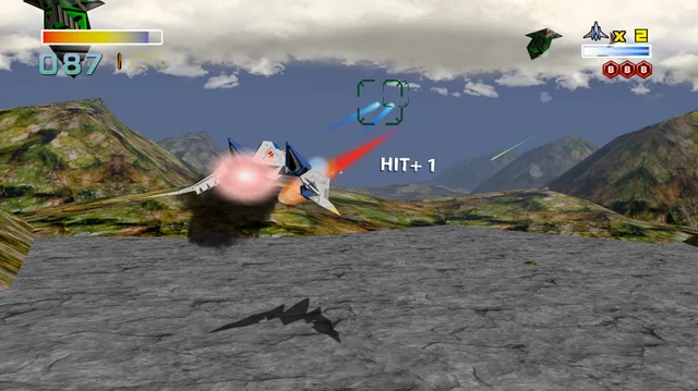 Gameplay screenshot of Star Fox 64
