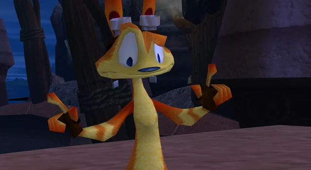 Gameplay screenshot of Jak and Daxter